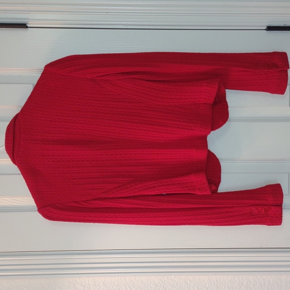 Stunning Iisli New York red wool sweater Blazer/cardigan - Picture 4 of 5